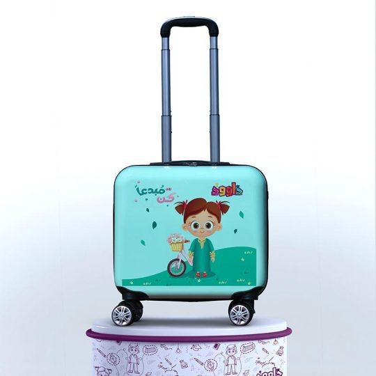 Dawood kids ABS travel Wheels luggage bag sets trolley 16inch Suitcase Danah character Carry On kid luggage For Girls