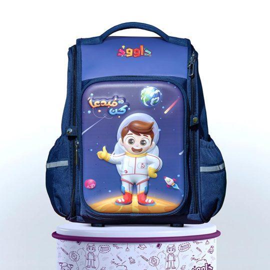 3D EVA Dawood Character Space Schoolbag With Large Capacity For Boys